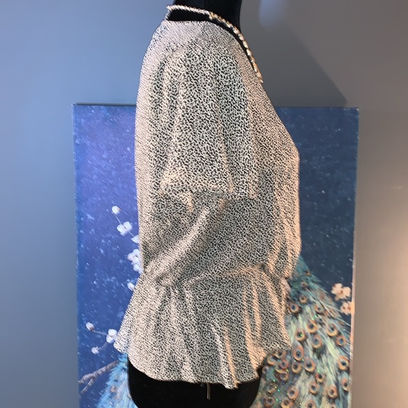 NWT Sienna Sky Size XS Cinched Waist Blouse - Picture 4 of 12